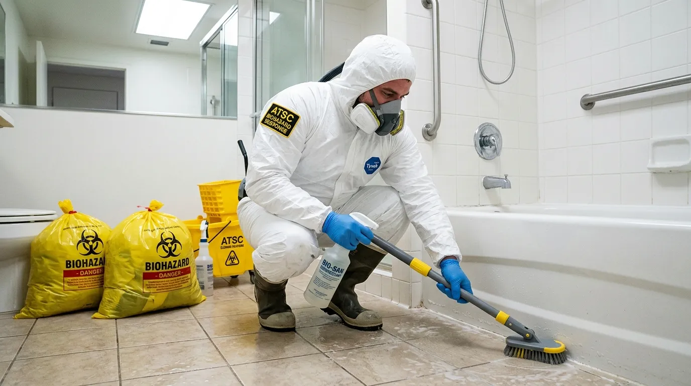 Decontamination equipment deployed for Blood Cleanup in Candler-McAfee